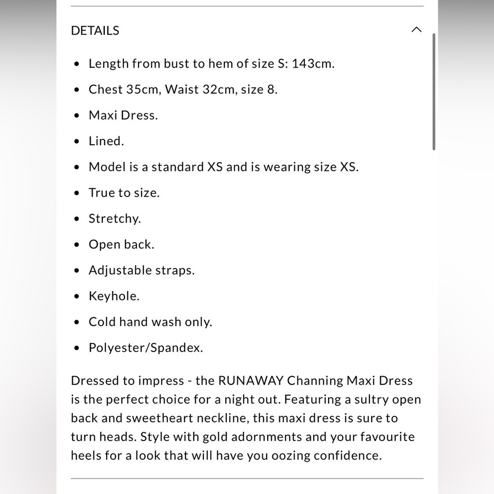 reserved for @jacklynnpaige26 Runaway NWT Channing Maxi Dress in Blue Size M - Picture 9 of 15